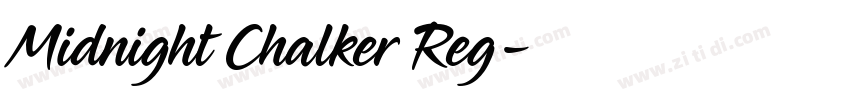 Midnight Chalker Reg字体转换